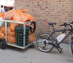 Collecte poubelles vélo électrique