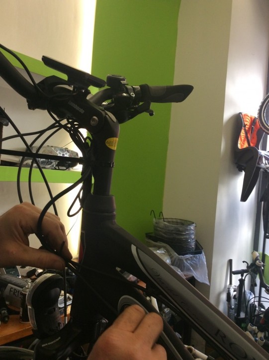 Exemple montage kit vélo électrique