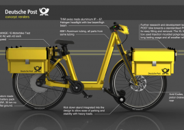 Vélo électrique du service postal allemand