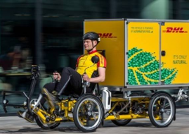 vélo cargo électrique DHL